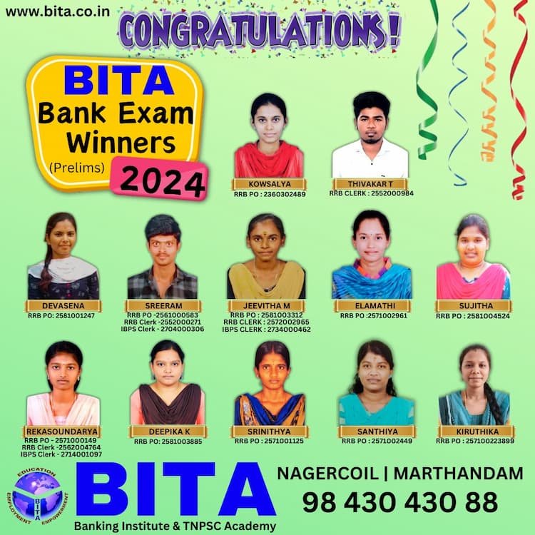 BITA - Banking Institute & Tnpsc Academy
